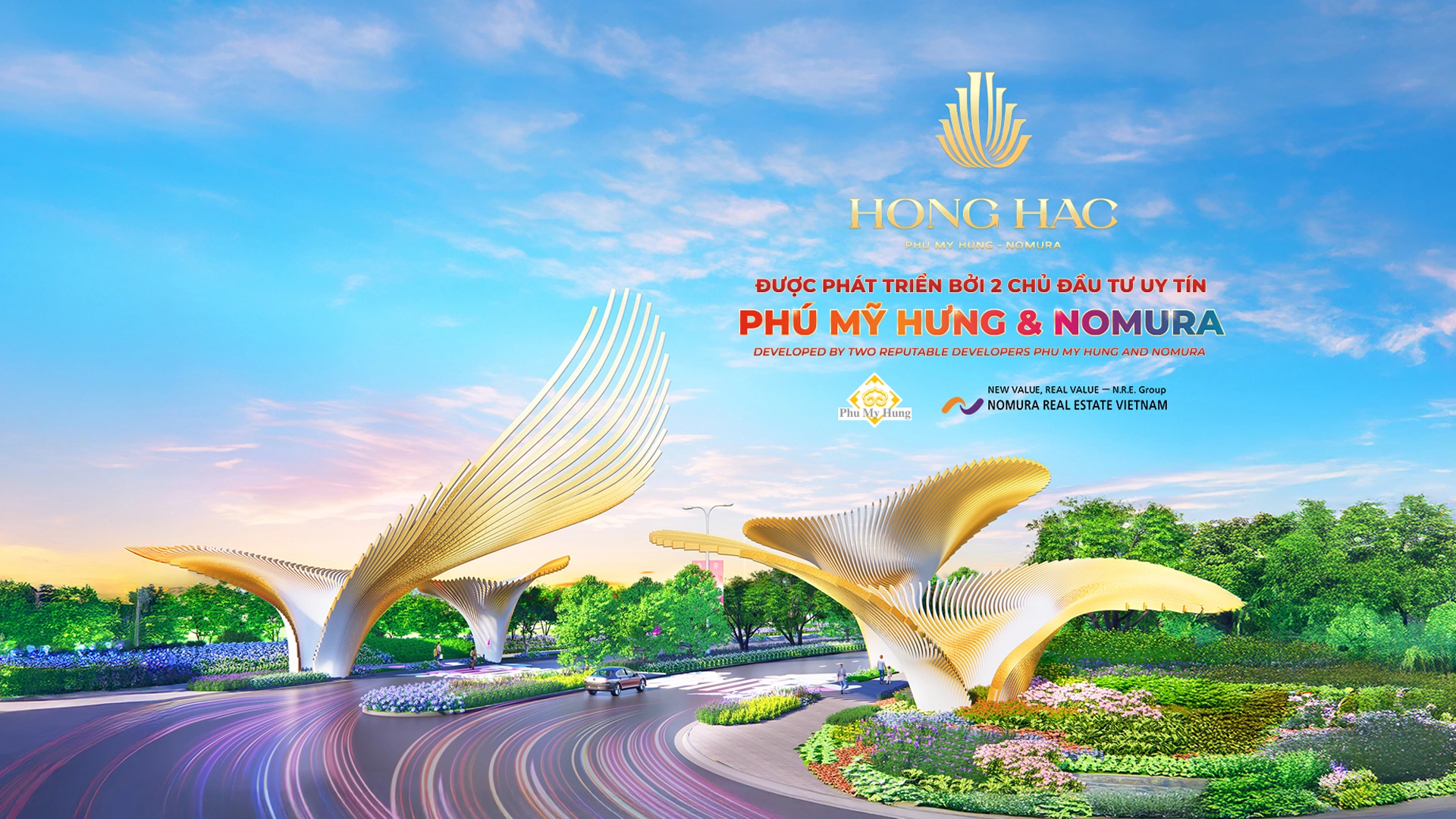 Hồng Hạc City — Cổng chào biểu tượng Chim Hạc vàng